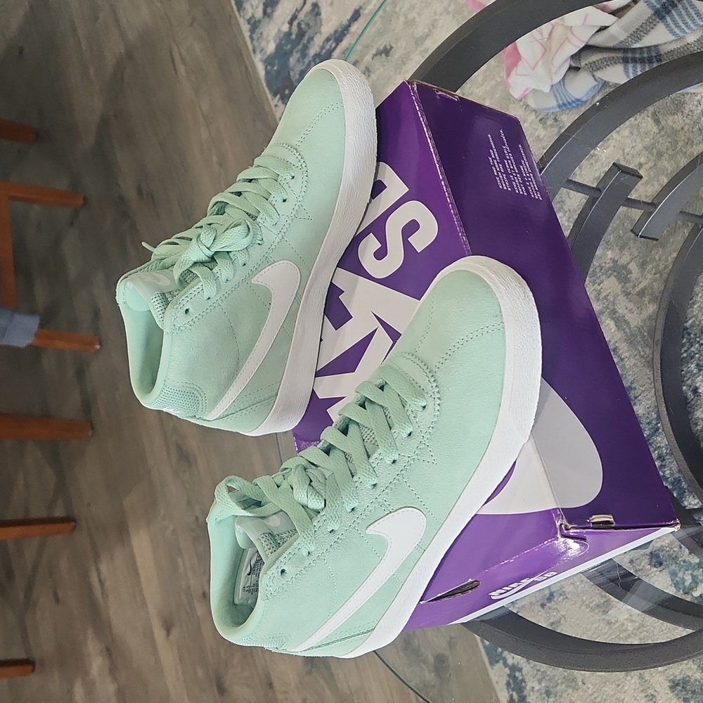 Nike SB Bruin High Shoes - Enamel Green/Summit White